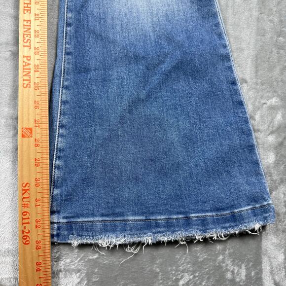 Rooted Denim Bootcut Jeans 5/26 Tall Long‎ Blue Distressed - Picture 9 of 11